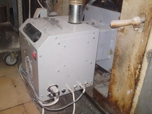 Καυστήρας πέλλετ ADGREEN 100 KW σε κυκλοθερμικό φούρνο αρτοποιείου