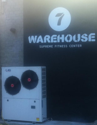 αντλία θερμότηας στο γυμναστηριο warehouse7