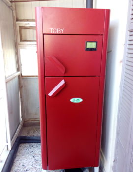 Λέβητας πελλετ σε διαμερισμα TOBY 18KW