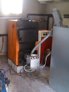 Προσαρμογή καυστήρα πελετ B-ECO 45kw σε λέβητα ξύλου SATURN