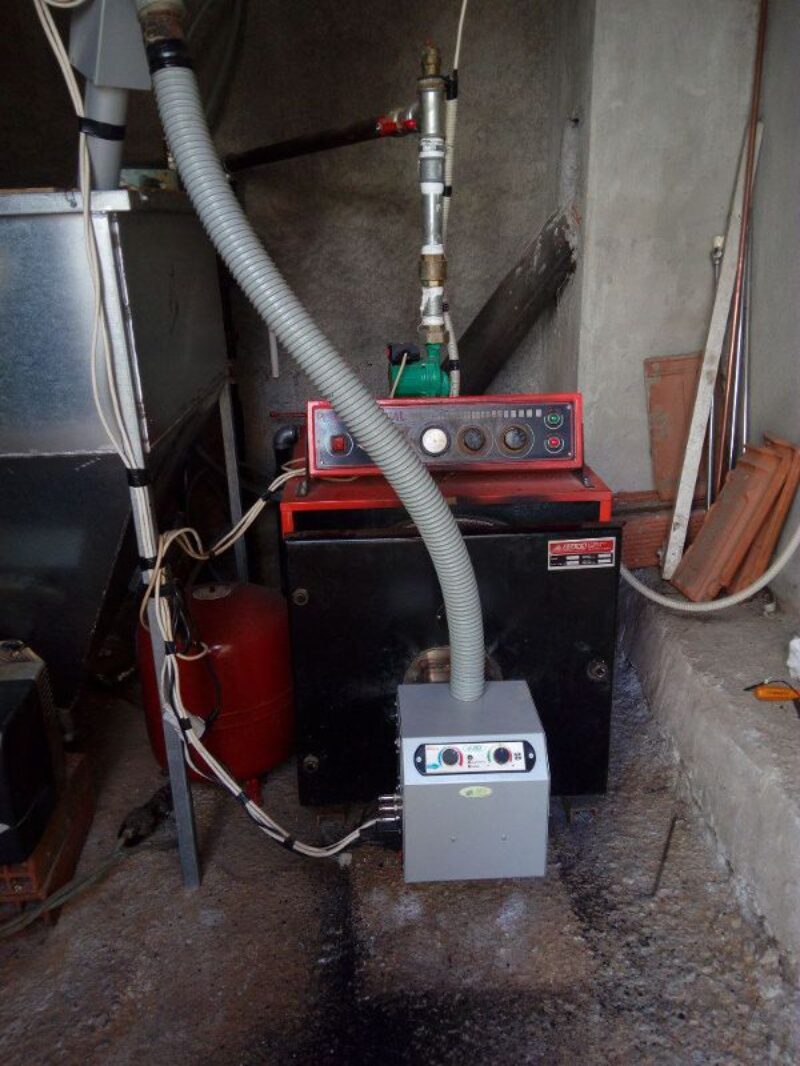 μετατροπή σε χαλύβδινο πετρελαίου με καυστήρα B-eco στα Σιάτιστα Κοζάνης