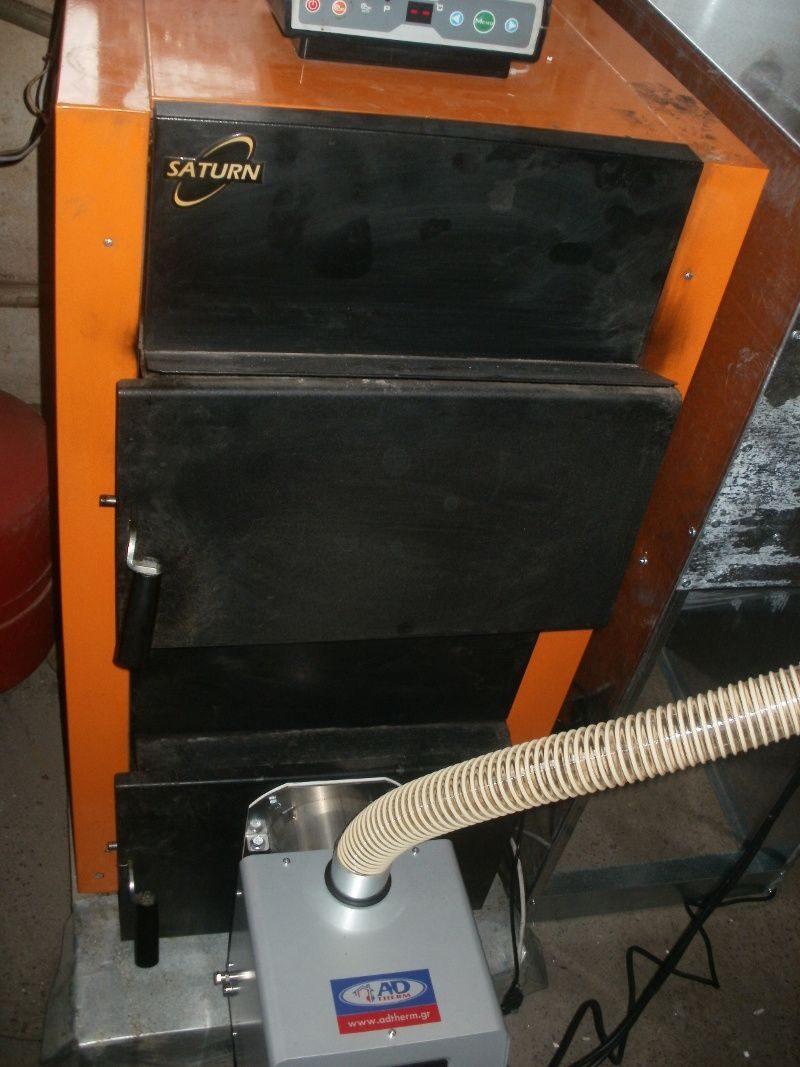 Μετατροπή λέβητα ξύλου Saturn σε πελλετ με τον καυστήρα Bmix Digital 45kw στα Σέρβια Κοζάνης
