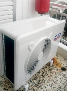 Αντλία θερμότητας inverter σε διαμέρισμα 80τ.μ. στο κέντρο της Κατερίνης