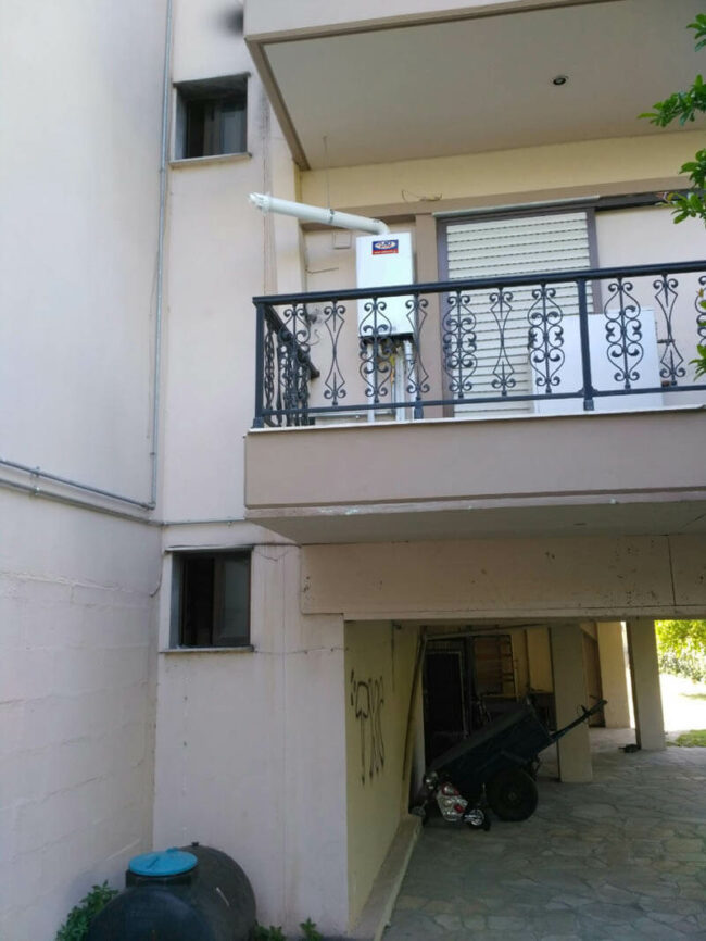 Λέβητας αερίου συμπύκνωσης chaffoteaux inoa 24 σε διαμέρισμα 75 τ.μ. στην Περαία Θεσσαλονίκης