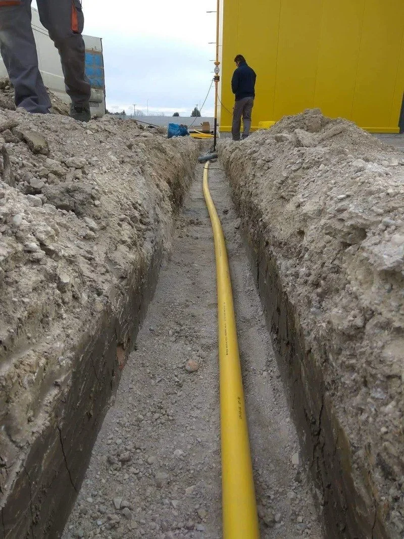Εσωτερική Εγκατάσταση δικτύου φυσικού αερίου σε βιομηχανική μονάδα στο Ν. Πιερίας