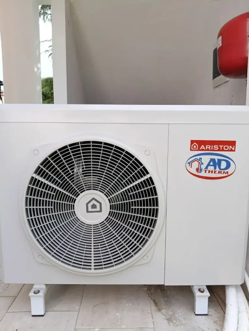 Νέα Εγκατάσταση Αντλίας Θερμότητας Ariston Inverter στην Κατερίνη σε Νεόδμητη Μονοκατοικία