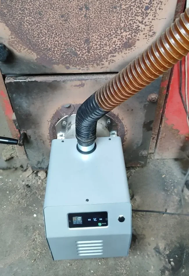 Νέα εγκατάσταση καυστήρα pellet Bmix Digital 70 kW σε camping στην Παραλία Παντελεήμονα Πιερίας